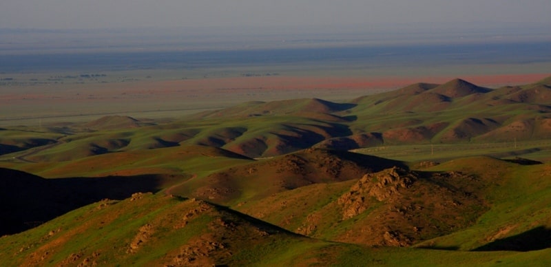 Kordai Pass and environs.