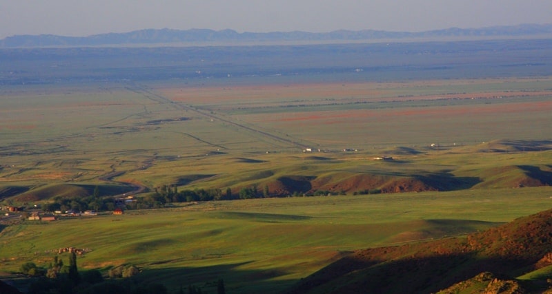 Kordai Pass and environs.