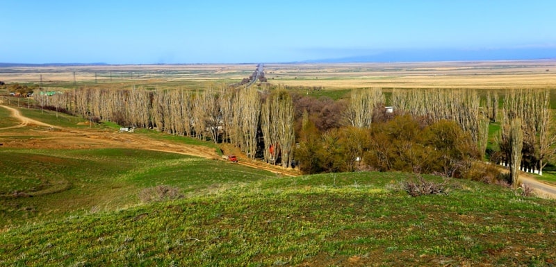 Mountains of the Kyrgyz Range in Kazakhstan.