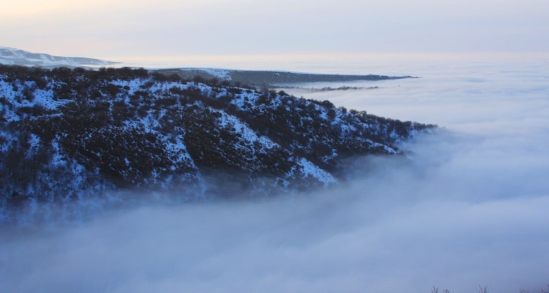 Mountains of the Kyrgyz Range in Kazakhstan.