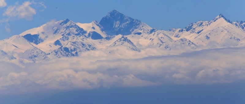 Mountains of the Kyrgyz Range in Kazakhstan.
