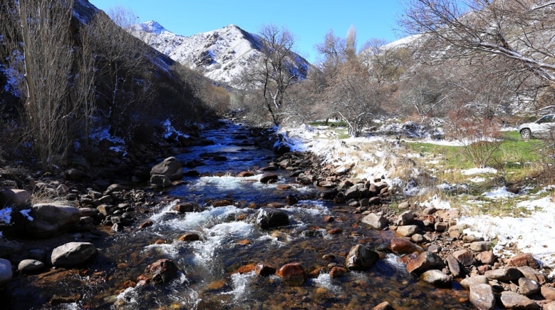 Merke River and environs.