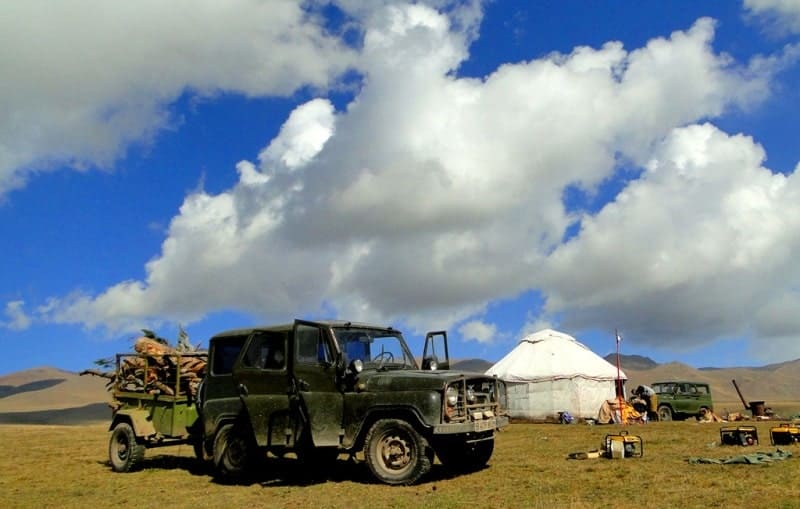 Shepherds' yurt on the Asy plateau.