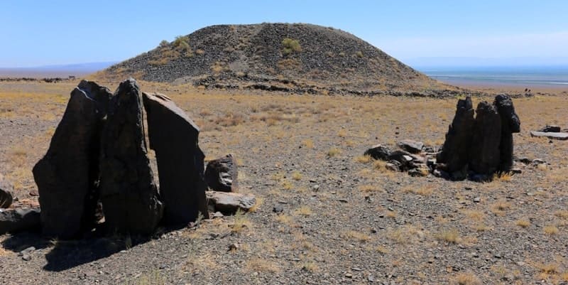 Great Besshatyr burial mound, located at an altitude of 674 m. a. s. l.