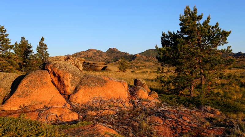 The nature of the Bayanaul mountains.