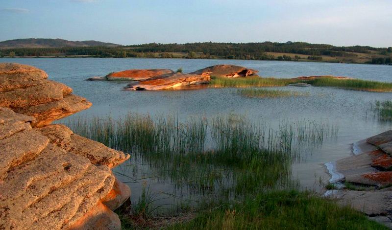 Sabyndykol lake in Bayanaul.