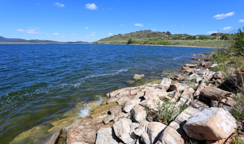 Sabyndykol lake in Bayanaul.