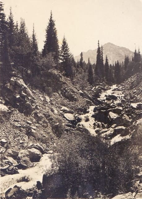 Gorelnik River. Series "Views of Almaty". Mid 60s of the XX century.