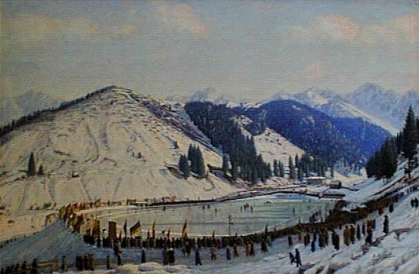 "Skating rink of Medeo". Nikolay Hludov picture.