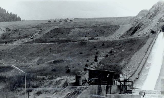 View of the dam from the north. 1975.