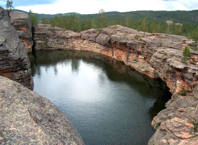 Bassein Lake in Karkaraly mountains.