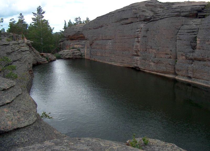 Bassein Lake in Karkaraly mountains.