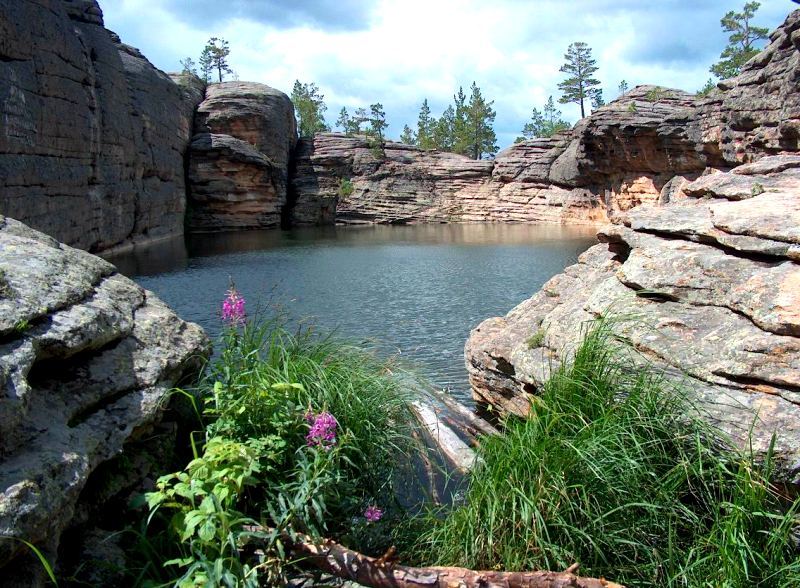 Bassein Lake in Karkaraly mountains.