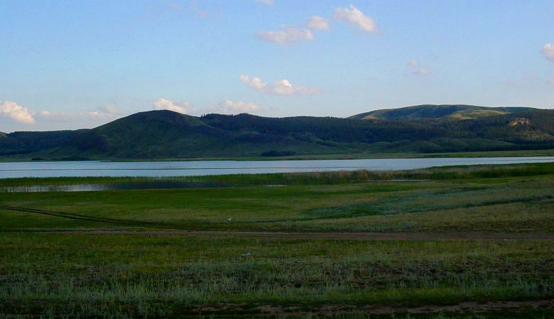 Lake Big Shchuchye in Karkaraly park.