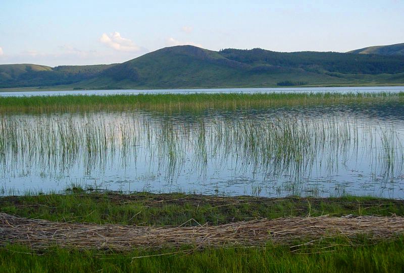 Lake Big Shchuchye in Karkaraly park.