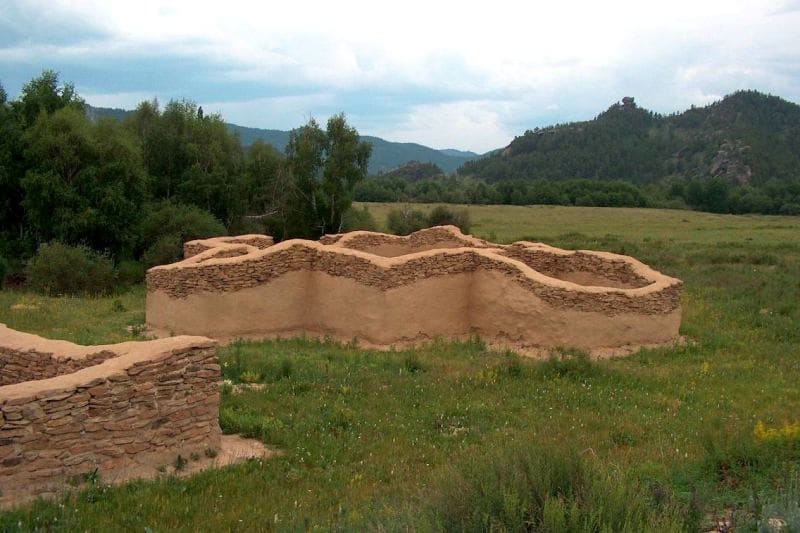 Ancient settlement Kent in Karkaraly park.