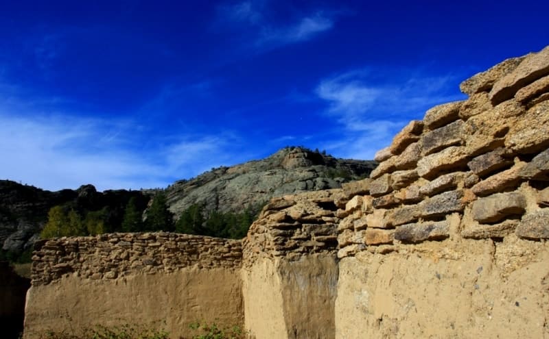 Ancient settlement Kent in Karkaraly park.