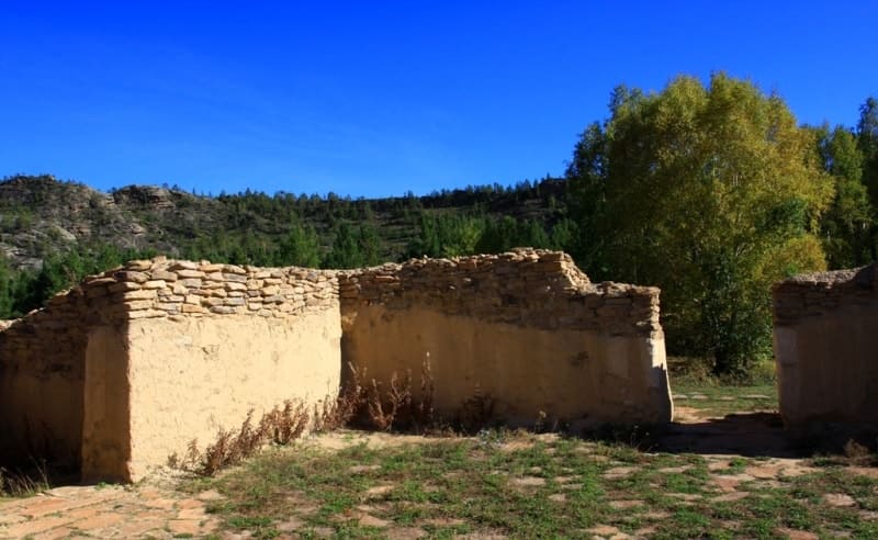 Ancient settlement Kent in Karkaraly park.