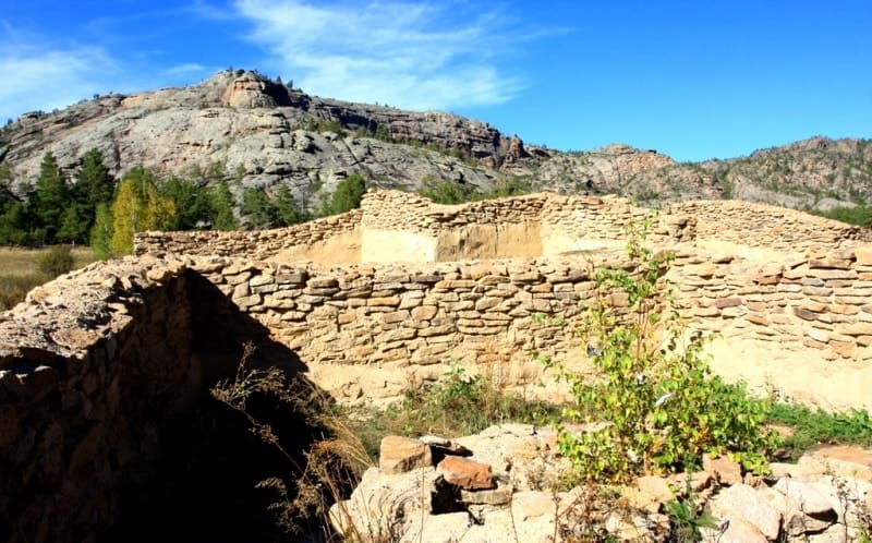 Ancient settlement Kent in Karkaraly park.