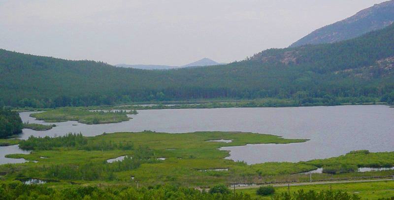 Pashennoye lake in Karkaraly.