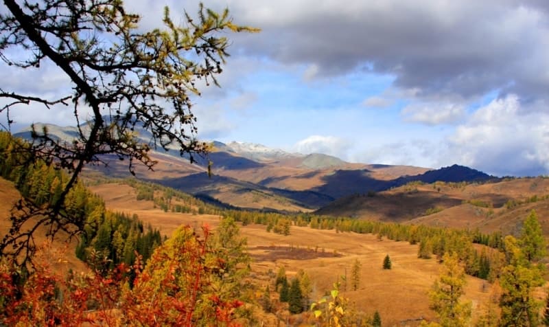 View to northwest from Alataysky Pass.