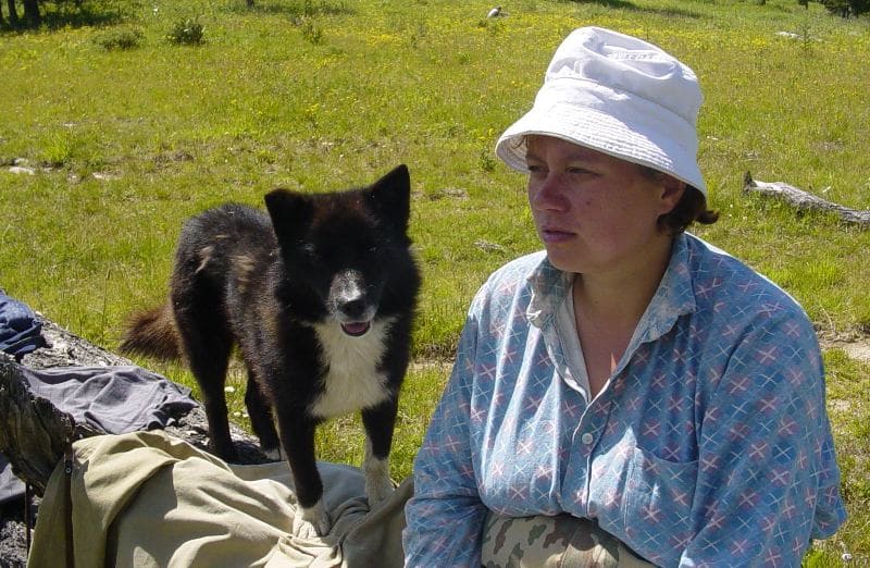 Tatyana Rafailovna Utyasheva, an employee of the Markakolsky Reserve in the early 2000s.