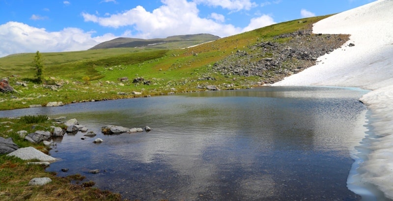 The First Kholzun lake and environs.