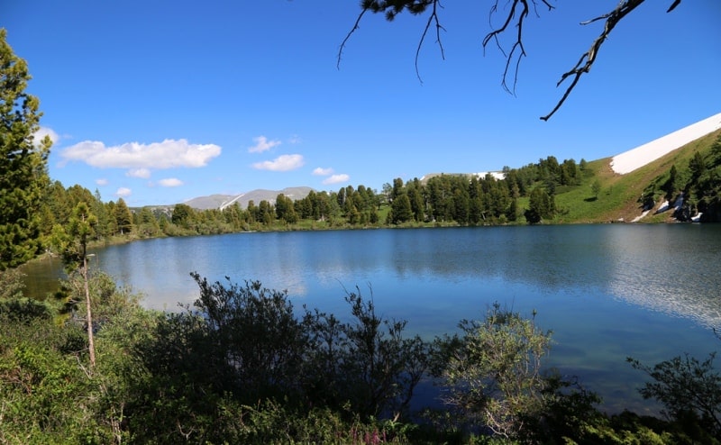 The lake Kedrovoye in West Altai Reserve.