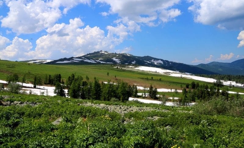 The lake Kedrovoye in West Altai Reserve.