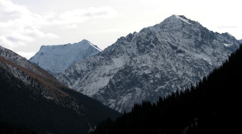 Palatka Peak, 4733 meters above sea level, located in main ridge of Terskey Ala-Too range.