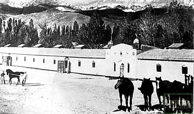 Main stable of stud farm #54. 1930. Photographer unknown.
