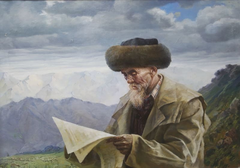 J. Mataev Toodo. "In the mountains". 1988.