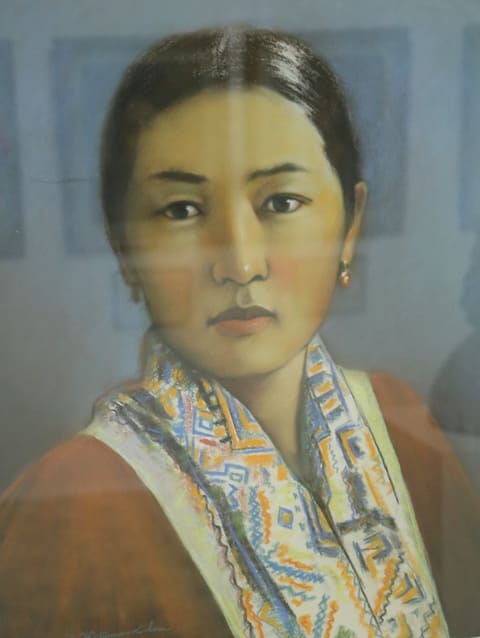 Nurkamal Zhetikashkaeva (1918 – 1952). Kyrgyz Soviet poetess, actress. Member of the Union of Writers of the USSR (since 1946). The first Kyrgyz poetess.