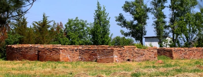 Foundations of mausoleums.