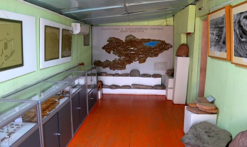 In halls of old museum.