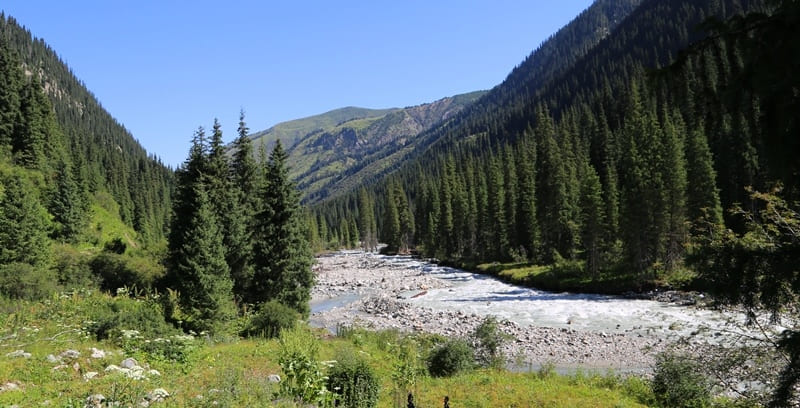 Karakol River is located in Aksuysky District in eastern Issyk-Kul Region.