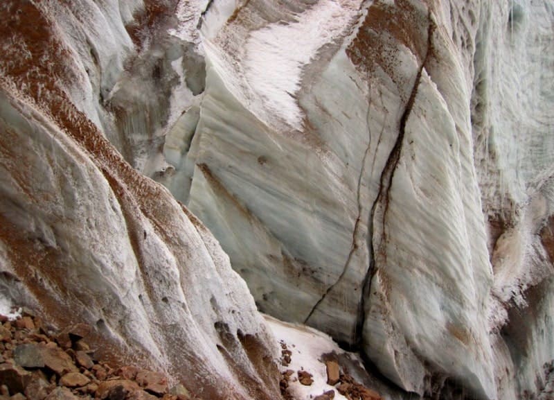 In the Terskey Ala-Too ridge there are large and small glaciers. The most powerful glaciers lie on the northern slope of the Terskey Ala-Too ridge.