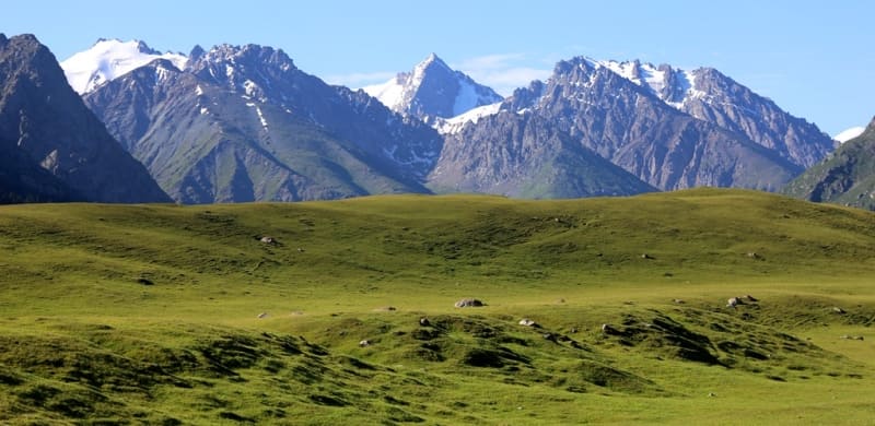 Mountains in Terskey Ala-Too ridge.