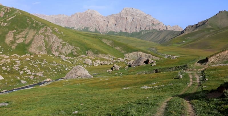 Mountains in Terskey Ala-Too ridge.