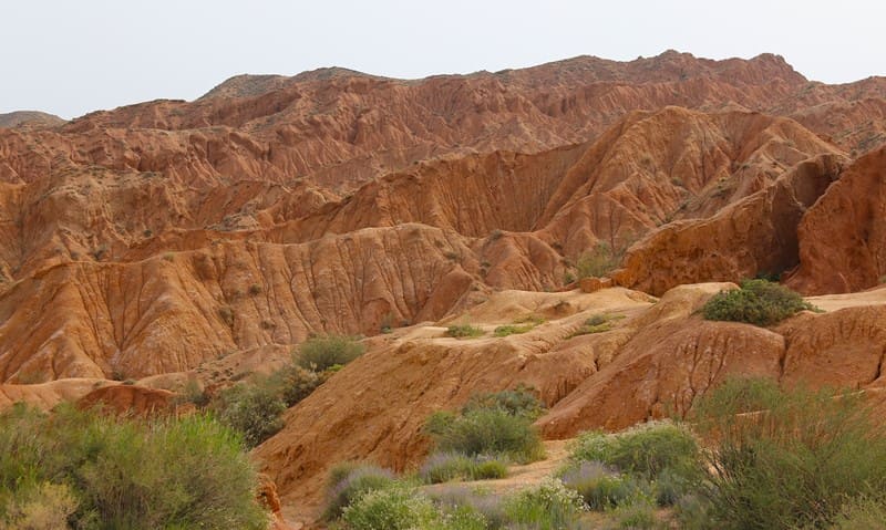 Skazka Canyon. Northern slope of Terskey Ala-Too ridge.