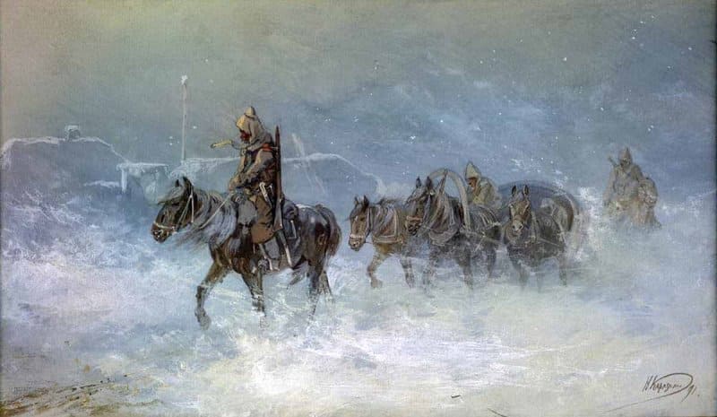 Н. Каразин. Ямская и конвойная служба в степи.