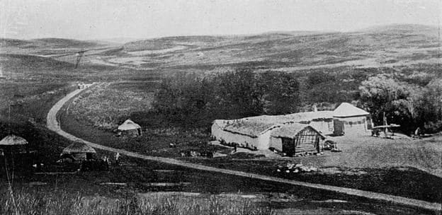 Заимка казака Дремина из Урдажарской станицы. 1913 год.