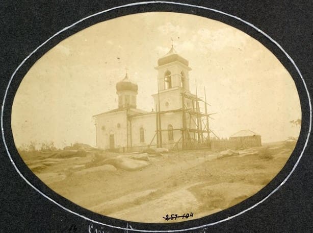 Н. Г. Катанаев. Баян-Аул. Церковь Стефана архидиакона. 1909 год.