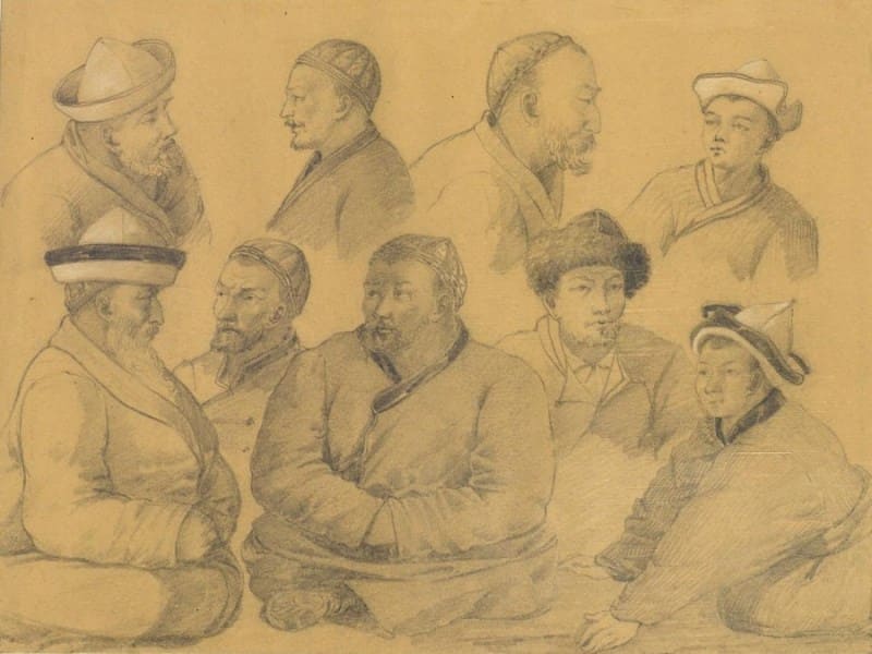 Н.М. Кошаров. Киргизы племени богинцев. 1857 год.