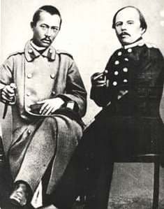 Валиханов и Достоевский. Семипалатинск. 1859 год.