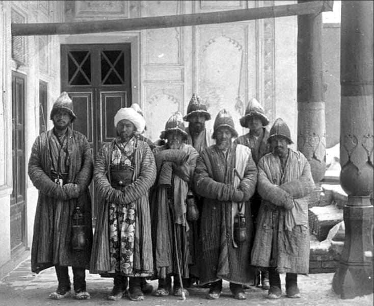 A little-known photograph by Prokudin-Gorsky. Dervishes. 1911. Samarkand.