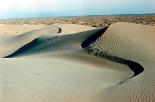 Deserts in Turkmenistan.