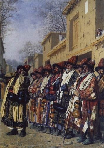 "Kalandars". Artist V.V. Vereshchagin.