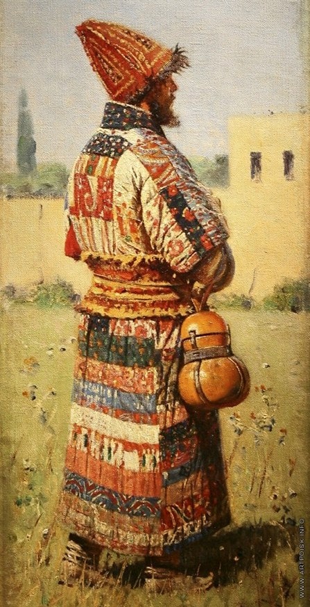 "Clothes of a dervish." Artist V.V. Vereshchagin.