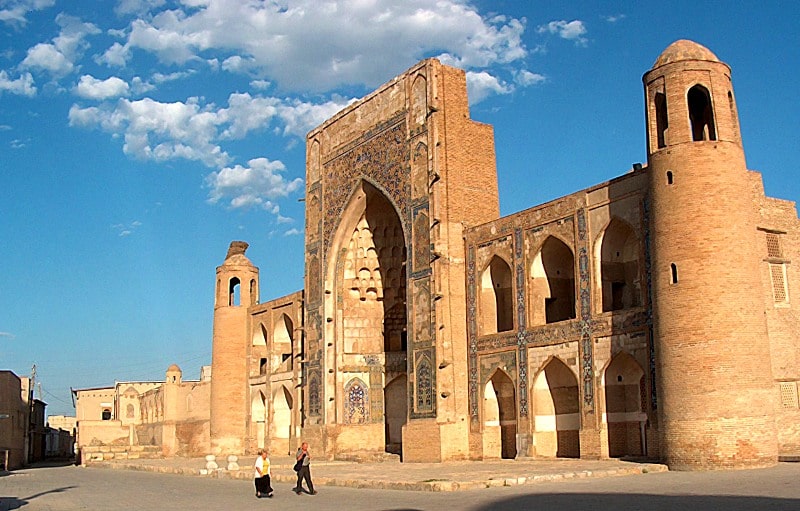 Abdulaziz khan madrasah in Bukhara.